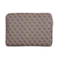 Guess 4G Laptop-veske med glidelåslomme og trekantlogo - 14" - Brun