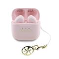 Guess Charm True Wireless-øretelefoner med glanseffekt og klassisk logotrykk - Rosa