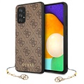 Guess Charms Collection 4G Samsung Galaxy A52 5G, Galaxy A52s Deksel - Brun