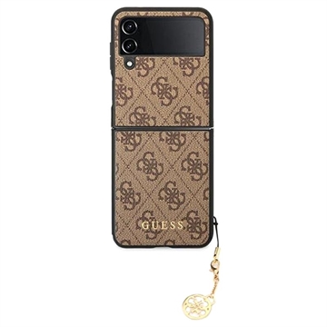 Guess Charms Collection 4G Samsung Galaxy Z Flip4 Deksel - Brun