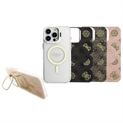 iPhone 16 Pro Max Guess Elektroplatet Stativkameraramme MagSafe-deksel med Utskiftbare Bakgrunner