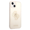 Guess Glitter 4G Big Logo iPhone 14 Plus Hybrid-deksel - Gull