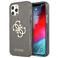 Guess Glitter 4G Big Logo iPhone 12/12 Pro Hybrid-deksel