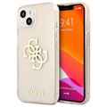 Guess Glitter 4G Big Logo iPhone 13 Mini Hybrid-deksel - Gull