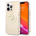 Guess Glitter 4G Big Logo iPhone 13 Pro Max Hybrid-deksel - Gull