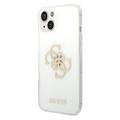 Guess Glitter 4G Big Logo iPhone 13 Hybrid-deksel - Gull