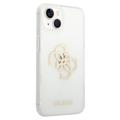 Guess Glitter 4G Big Logo iPhone 14 Plus Hybrid-deksel - Gjennomsiktig
