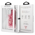 Guess Glitter Collection iPhone 11 Pro Deksel - Bringebær