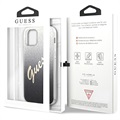Guess Glitter Gradient Script iPhone 12/12 Pro Deksel - Svart
