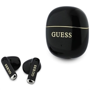 Guess Gold Line Glossy Classic Logo TWS trådløse øretelefoner - svart
