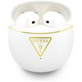 Guess Gold Line Triangle True Wireless Øretelefoner med ladeboks - hvit