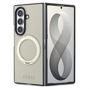 Samsung Galaxy Z Fold8 Ultra Guess Magnetic Ring Stand Grained Classic Logo-deksel - MagSafe-kompatibelt - beige