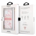 Guess Marble Collection iPhone 13 Mini Deksel med Håndstropp - Rosa