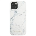 Guess Marble Collection iPhone 13 Mini Hybrid-deksel - Hvit