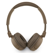 Guess Metal Logo Script Bluetooth 5.3 On-Ear-hodetelefoner - brun