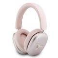 Guess trådløse hodetelefoner med metallisk finish, gullfarget skriftlogo og ENC - Rosa