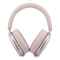 Guess trådløse hodetelefoner med metallisk finish, gullfarget skriftlogo og ENC - Rosa