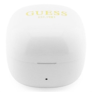 Guess Mini Classic Logo OWS trådløse øretelefoner - hvit