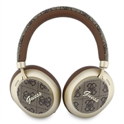 Guess PU 4G Gold Script Metal Logo ENC trådløse øretelefoner - brun