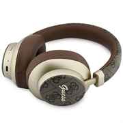 Guess PU 4G Gold Script Metal Logo ENC trådløse øretelefoner - brun