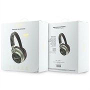 Guess PU 4G Gold Script Metal Logo ENC trådløse øretelefoner - brun