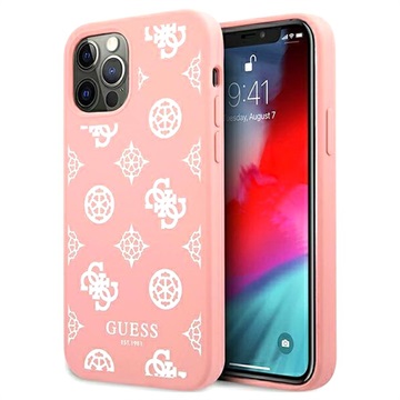 Guess Peony Collection iPhone 12/12 Pro Silikondeksel