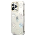 Guess Peony Glitter iPhone 14 Pro Max Hybrid-deksel - Hvit