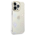 Guess Peony Glitter iPhone 14 Pro Max Hybrid-deksel - Hvit