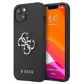 Guess Saffiano 4G Metal Logo iPhone 13 Mini Hybrid-deksel - Svart