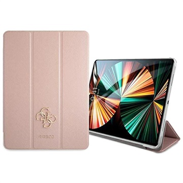 Guess Saffiano iPad Pro 12.9 2021/2022 Folio-etui - Rosa