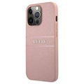 Guess Saffiano iPhone 13 Pro Max Hybrid-deksel - Rosa