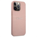 Guess Saffiano iPhone 13 Pro Max Hybrid-deksel - Rosa