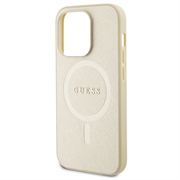 iPhone 15 Pro Guess Saffiano Hybrid-deksel - MagSafe Kompatibel