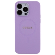 iPhone 15 Pro Max Guess Saffiano Hybrid-deksel - MagSafe Kompatibel - Lilla