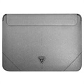 Guess Saffiano Triangle Logo Bærbar PC Sleeve - 13-14" - Sølv