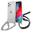 Guess Script & Chain iPhone 12 Pro Max Deksel - Gjennomsiktig / Sølv