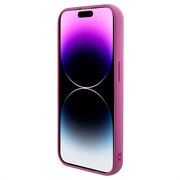 iPhone 15 Pro Guess Sequin Script Logo Deksel - Magenta