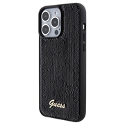iPhone 15 Pro Max Guess Sequin Script Logo Deksel - Svart