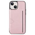 Hanman Mika iPhone 14 Deksel med Lommebok - Roségull