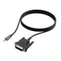 HC-65 USB-C til DVI-kabel / videoadapter 1.9m - svart