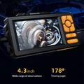 HD813 1m industrielt boreskop/endoskop med 4.3" IPS-skjerm, 1080p, 8mm objektiv - svart