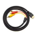 HDMI til 3 RCA video-/lydadapterkabel - 1.5m