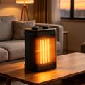 HQ29-290B 1500W PTC keramisk bordvarmer med svingfunksjon - svart