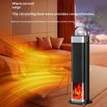 HQ30-300B 2000W PTC keramisk tårnvarmer med 3D-flammeeffekt - svart
