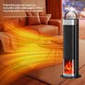 HQ30-300B 2000W PTC keramisk tårnvarmer med 3D-flammeeffekt - svart