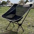 HS-334 Utendørs camping månestol - svart / grå
