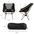 HS-334 Utendørs camping månestol - svart / grå