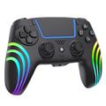 HS-PS5230 6-akset gyroskopisk RGB trådløs spillkontroller for PlayStation 5/PC - svart