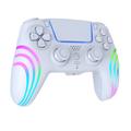 HS-PS5230 6-akset gyroskopisk RGB trådløs spillkontroller for PlayStation 5/PC - hvit