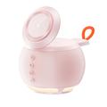 HT-571 5-i-1 magnetisk trådløs lader med Bluetooth-høyttaler og nattlys - rosa
